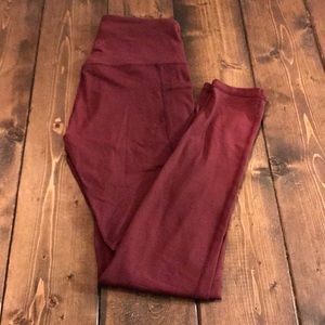 Ethos Maroon leggings size M